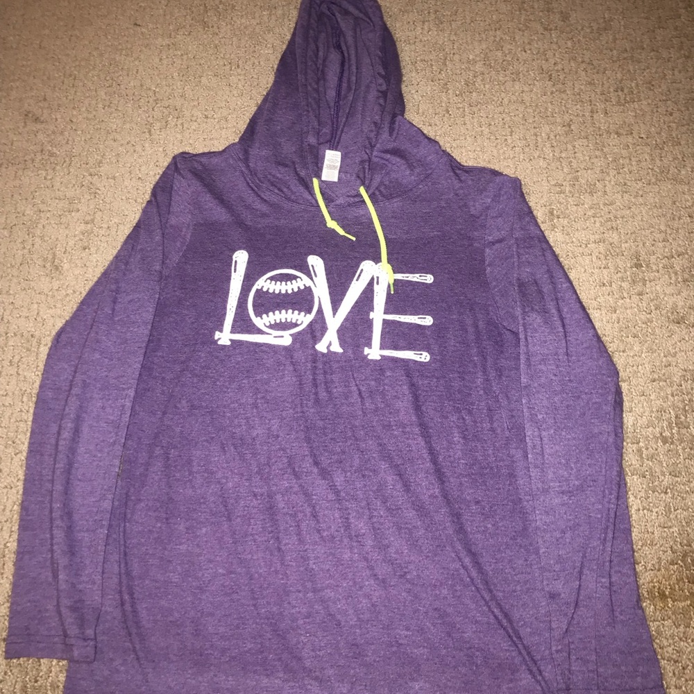 Purple softball long sleeve